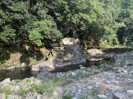 喉かな夏の河川 自然,川,のどかの写真素材