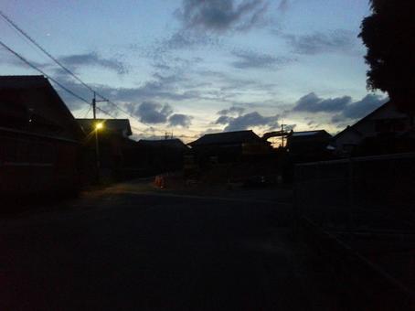 夕暮れ 夕暮れの写真