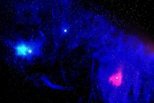 幻想的背景素材　散光星雲と深宇宙 深宇宙,散光星雲,心象風景の写真素材