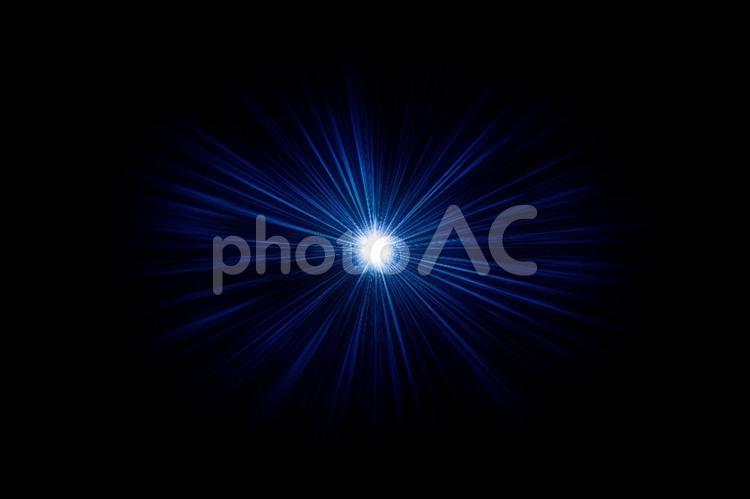 光のフレアエフェクト素材　青 光,フレア,閃光の写真素材