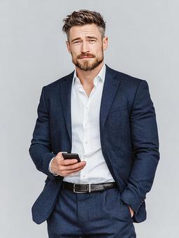現代的なビジネススタイルを表現する男性 現代的なビジネススタイルを表現する男性の写真