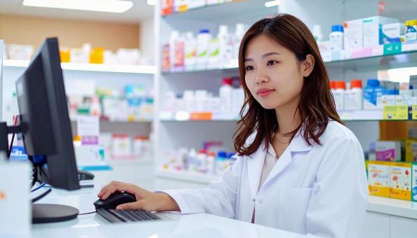 働く薬剤師 働く薬剤師の写真