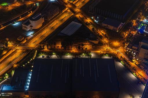都市夜景 都市夜景の写真
