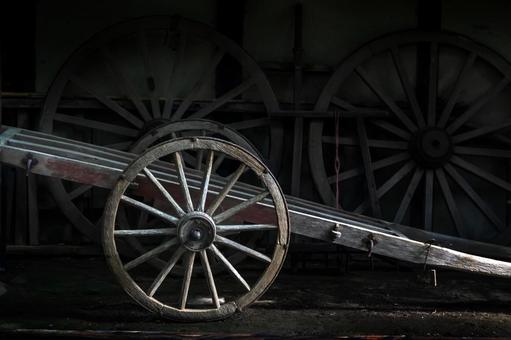 大八車1 大八車1 大八車,古民具,江戸時代の写真素材