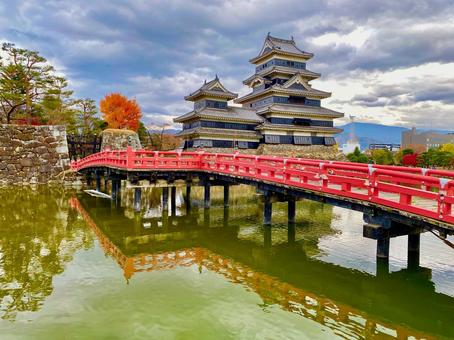 松本城 松本城,城郭,天守閣の写真素材