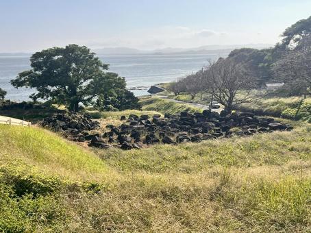 原城 原城,日本１００名城,続１００名城の写真素材