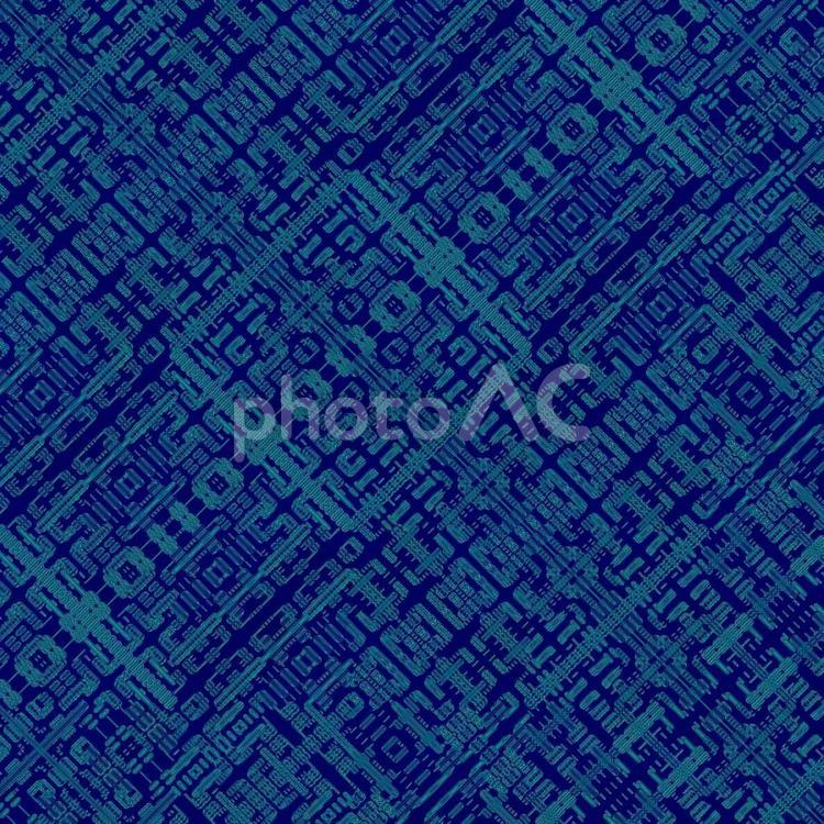 幾何学的模様(回路青2) 回路,自然,宇宙の写真素材