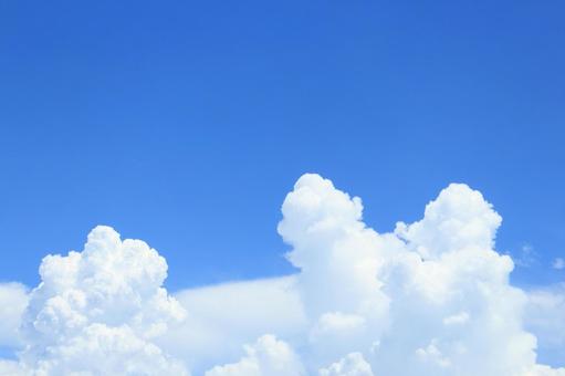 【空の写真】夏空と入道雲 【空の写真】夏空と入道雲 空,青空,夏空の写真素材