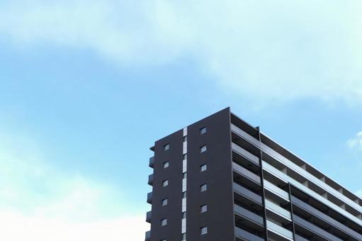 新築マンションと青空2 新築マンションと青空2 新築,マンション,青空の写真素材