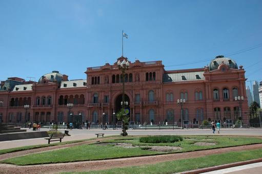 アルゼンチン大統領府　カサ・ロサーダ アルゼンチン,ブエノスアイレス,大統領府の写真素材