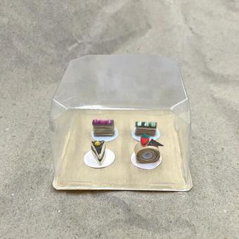 ペーパークラフト　ケーキ4 ペーパークラフト,ケーキ,ミニチュアの写真素材