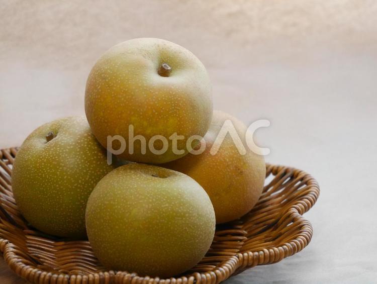 旬の果物梨 梨,季節の果物,ナシの写真素材