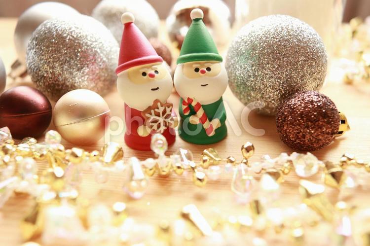クリスマス　サンタクロース　オーナメント　サンタ クリスマス,サンタクロース,サンタの写真素材
