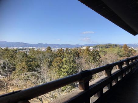 南禅寺 三門から見る京都の街並み 南禅寺 三門から見る京都の街並み 南禅寺,三門,自然の写真素材