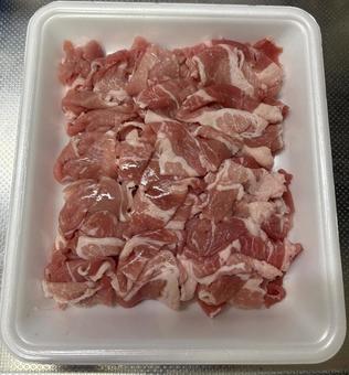 豚こま肉(生) 豚こま肉(生) 豚肉,豚こま,小間切れの写真素材