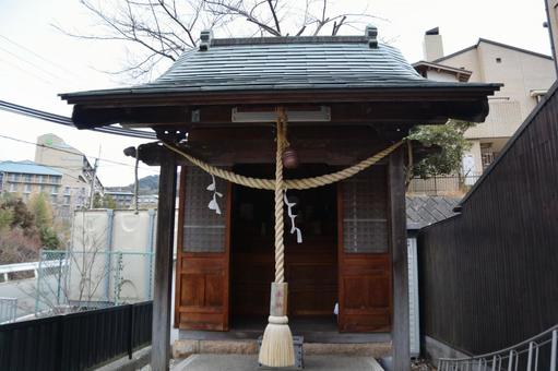 雪国稲荷神社 雪国稲荷神社 兵庫県,有馬温泉,温泉街の写真素材