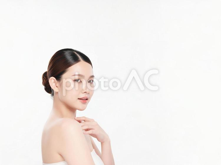 美容系のバナーに使えそうな女性 女性,スキンケア,素肌の写真素材