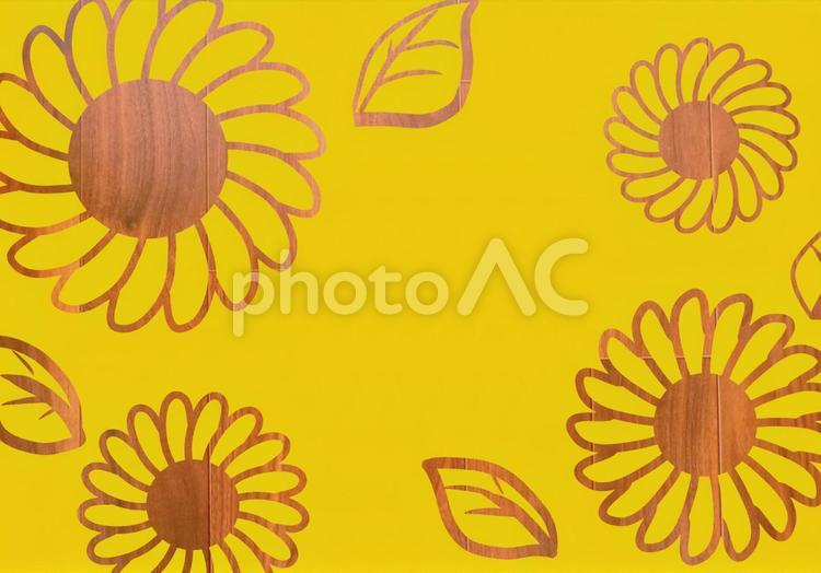 ひまわりのポストカード ひまわり,レター,ポストカードの写真素材