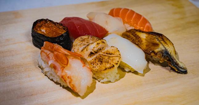 寿司8 寿司,和食,上にぎりの写真素材