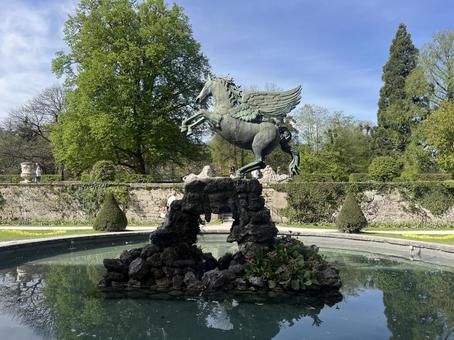 ミラベル宮殿 ミラベル宮殿 ザルツブルク,オーストリア,ヨーロッパの写真素材
