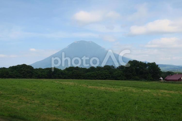 北海道羊蹄山（蝦夷富士） 羊蹄山,蝦夷富士,ニセコ町の写真素材