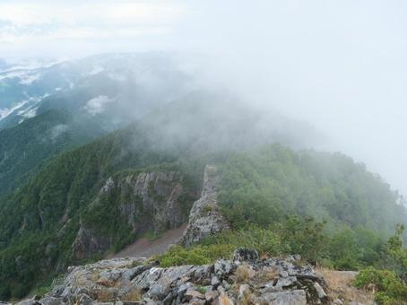 鋸岳山頂からの景色 鋸岳山頂からの景色の写真