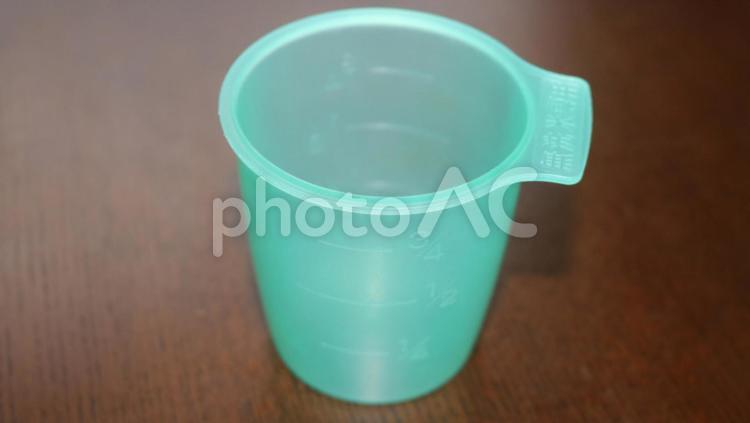 コメ一合の計量カップ 米,一合,測定の写真素材