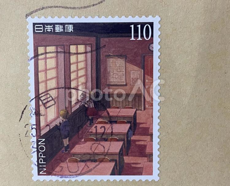 切手　消印切手　記念切手 切手,消印切手,記念切手の写真素材