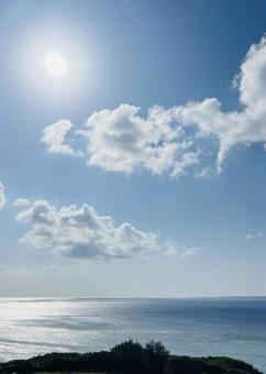 夏の海と空 夏の海と空の写真