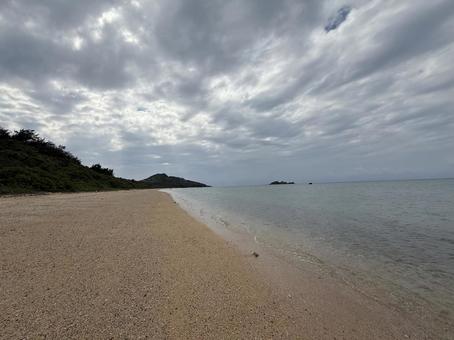 砂浜 砂浜 水,海,水面の写真素材