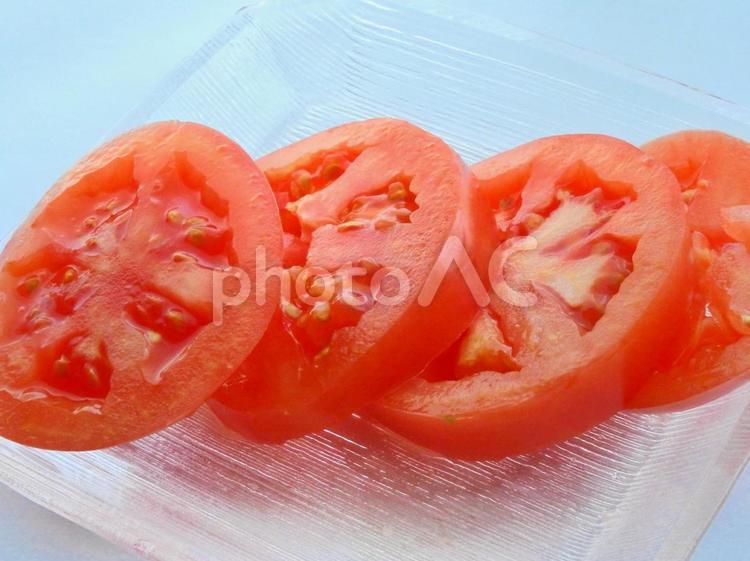 輪切りにしたトマト トマト,果物,野菜の写真素材