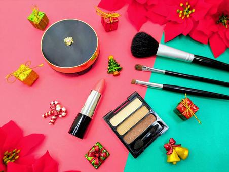コスメ　冬イメージ① コスメ,メイク,化粧品の写真素材