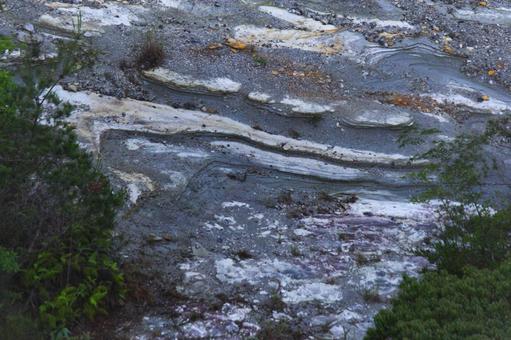 岩稜の地層④ 地層,岩,どんずるぼうの写真素材