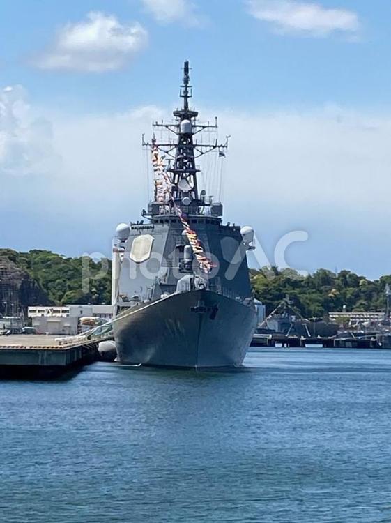 横須賀　軍艦 駆逐艦,艦艇,横須賀の写真素材
