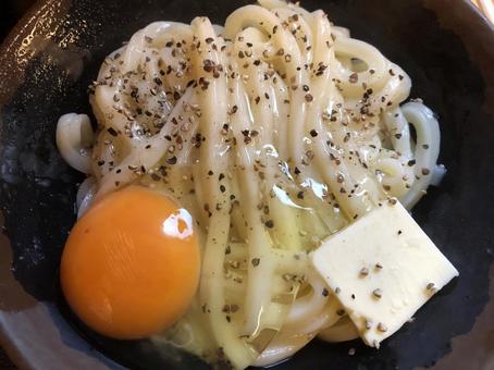 釜バターうどん 釜バターうどんの写真