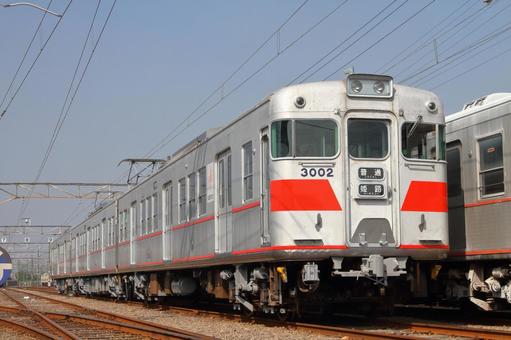 山陽電鉄、3000系、3002編成 山陽電鉄、3000系、3002編成 山陽電鉄,本線,3000系の写真素材