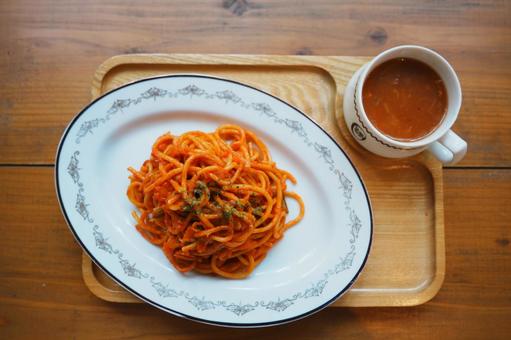 パスタ パスタ ランチ,カフェ,ごはんの写真素材