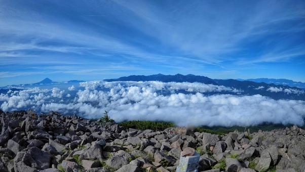編笠山山頂 編笠山山頂の写真