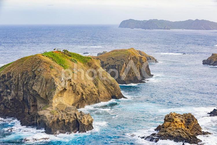 母島・小富士　山頂から望む絶景 小富士,山,小笠原諸島の写真素材