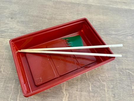 食べ終えた弁当 弁当,容器,プラスチックの写真素材