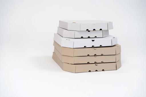 ピザ箱 配達,フードデリバリー,デリバリーの写真素材