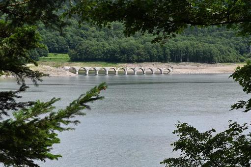 Photo, natural, landscape, railway bridge, 