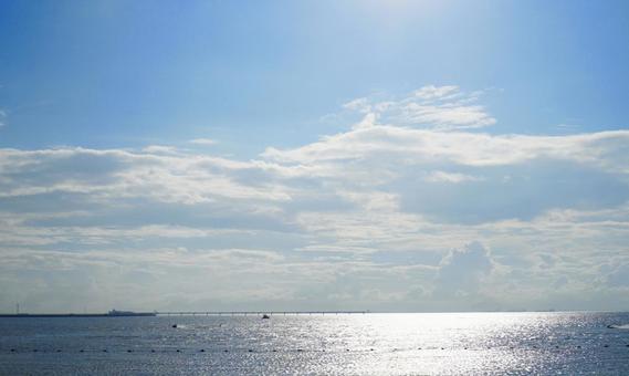 夏の風景｜空と海 空,海,空と海の写真素材