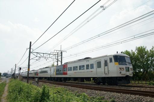 185系 特急草津 185系 特急草津 185系,国鉄,特急の写真素材