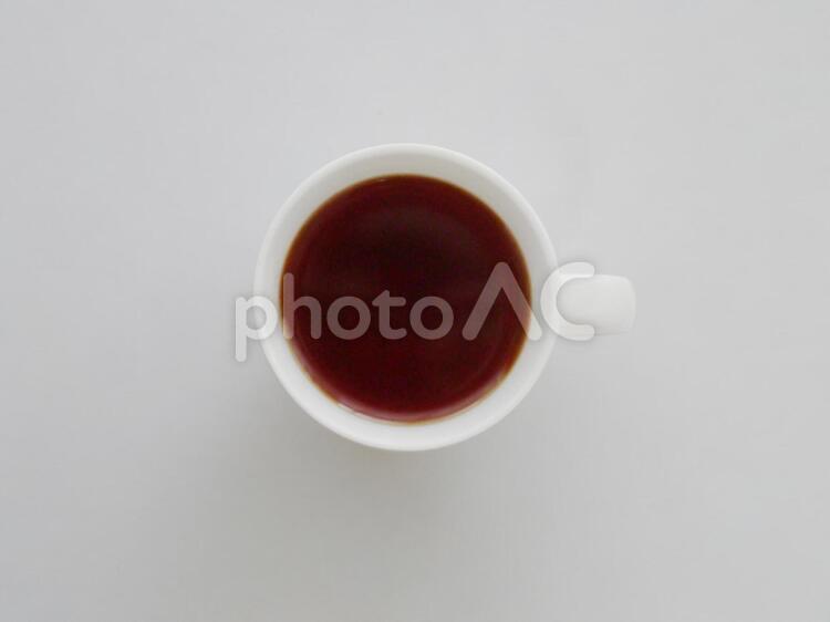 パス付き 紅茶（真俯瞰） 紅茶,マグカップ,ティータイムの写真素材