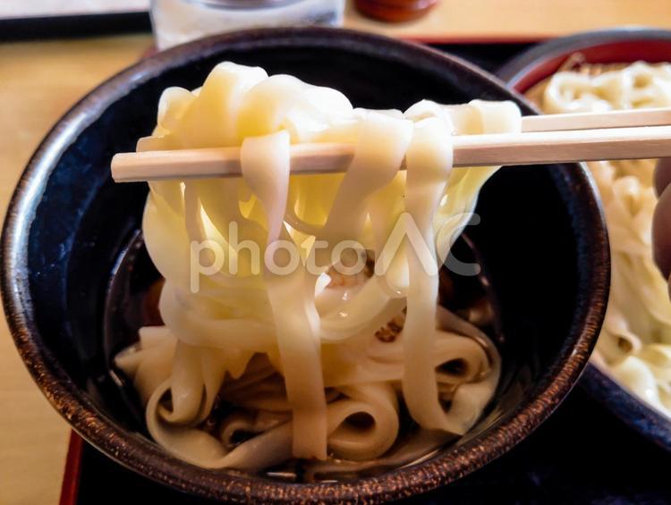 冷やしきしめん ざるうどん,きしめん,うどんの写真素材