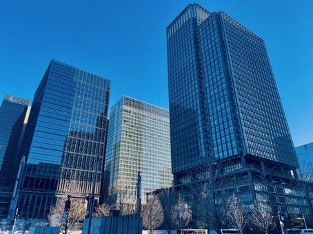 高層ビルのある都市風景 高層ビルのある都市風景 ビル,街並み,風景の写真素材