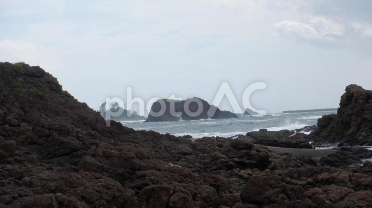海の風景 自然,海,曇天の写真素材