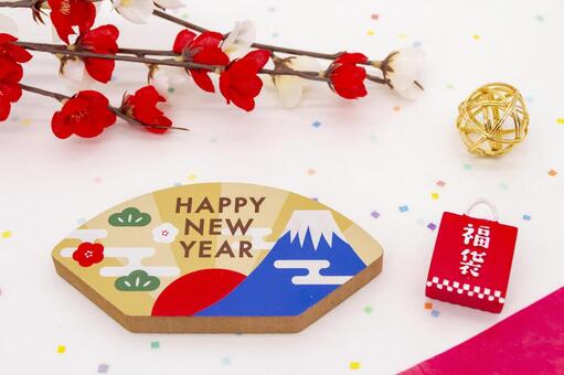 福袋と正月飾り 福袋,正月,新年の写真素材