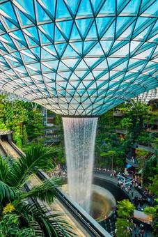 【シンガポール】ジュエル チャンギ空港 シンガポール,ジュエル,チャンギの写真素材